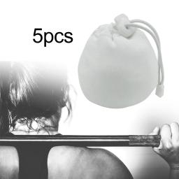 5x saco de bola de giz bolsa anti deslizamento saco de pó para treinamento escalada esportes treino levantamento de peso - Image 3