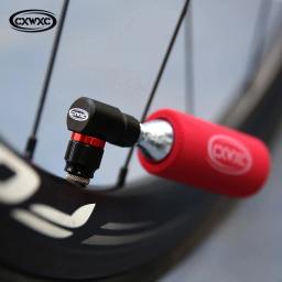 CXWXC-CNC Aluminum Bicycle Pump, CO2 Inflator, Schrader Presta Valve, MTB Road Bike, Bike Emergency Acessórios - Image 6