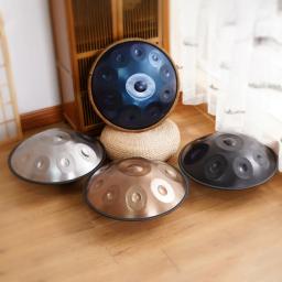 Tambor Forjado à Mão para Meditação, Língua de Aço D, Nitrogênio, Aço Inoxidável, Tapping, Beautiful, 9 Tone, 22 in, 440Hz - Image 2
