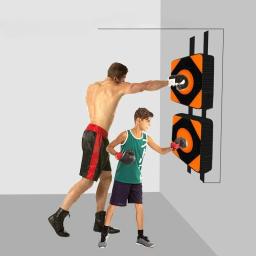 Grande parede de couro do falso almofada de perfuração boxe soco alvo treinamento saco de areia esportes manequim saco de boxe lutador artes marciais fitness - Image 3