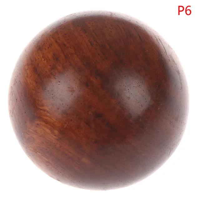 Massagem Relaxante com Bola de Madeira Mogno: Alívio do Estresse e Exercícios para Mãos em Tamanhos de 5cm e 6cm