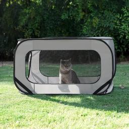 Canil portátil dobrável para cães e gatos, ninho de estimação interior e exterior, assento de carro, transportadora de viagem, leve e amp Folding Fence - Image 1