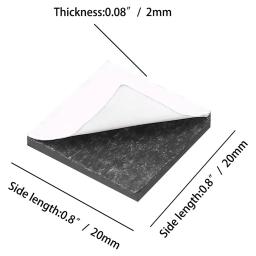 Ímãs auto-adesivos para geladeira, folha magnética quadrada macia, adesivo forte, casca e vara, artesanato DIY, 110pcs - Image 5