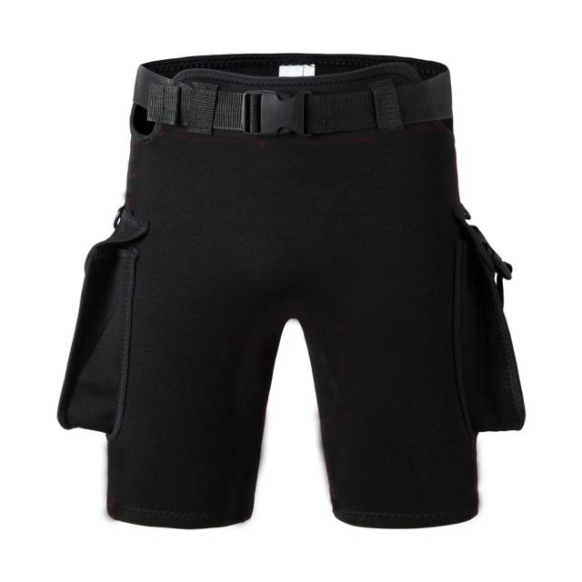 Roupa de Mergulho Wet de 3mm com Shorts Submersível e 2 Bolsos para Equipamento Profissional