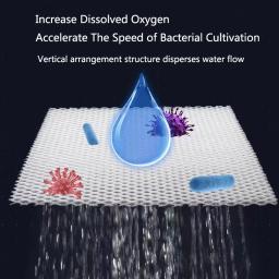 3D Fibra De Filtragem De Aquário, Impedir O Bloqueio De Água, Filtro Bioquímico Do Tanque De Peixes, Prático Bio Esponja Pad, Suprimentos Skimmer, Novo - Image 5