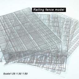 Modelo De Ferrovia De Quadro Em Miniatura, Modelo DIY, Materiais De Construção Casa, Kits De Layout De Cena, 1Pc, 1:25, 1:30, 1:50 - Image 2