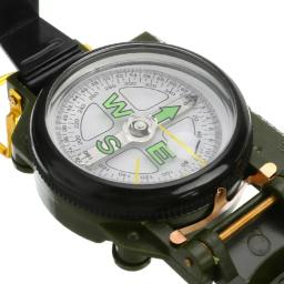 Bússola militar portátil para acampamento ao ar livre, Folding Len, Exército Verde, Caminhadas, Sobrevivência, Viagem, Navegação Precisa, Ferramenta de Expedição - Image 4
