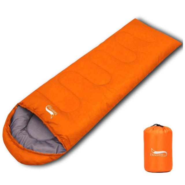 Saco de Dormir Compacto Desert & Fox: Envelope Ultralete para Acampamento, Caminhadas e Viagens em 3 Temporadas