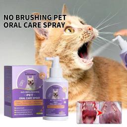 Dog and Cat Tooth Cleaner Spray, Desodorante de Refrescamento da Respiração, Pet Boca Spray, Mantenha a respiração fresca, 50ml - Image 1