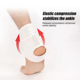 Ajustável Esportes Tornozelo Protetor Brace para Homens e Mulheres, Entorse Dor Brace, Aquiles Tendão Suporte, Tendinite, Tornozelo Manga, Corrida, Ginásio, 1Pc - Image 4