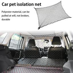 Dog Protection Net with Hooks, Pet Separation Fence, Safety Barrier, Coisas para Dog Supplies, Fit for Any Vehicle, Car Boot, 120cm - Image 2