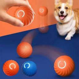 Bola de brinquedo para cachorro inteligente, brinquedo eletrônico interativo para animais de estimação, bola móvel, usb, movimento automático, saltando para filhotes, presente de aniversário, produto para gatos - Image 1