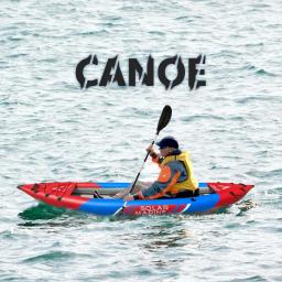 Caiaque inflável duplo escovado para única pessoa Canoa de competição Caiaques de rafting dobráveis Pesca recreativa de paddleboard - Image 2