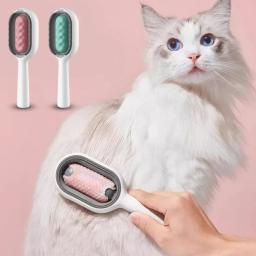 Cabelo longo removedor escova para gato e cão, silicone pet grooming pente, limpeza e tanque de água, pet produto acessórios, novo - Image 2