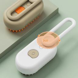 Escova de vapor elétrica para gato, massagem pente para Pet, Spray de água, escovas de banho, Pet Grooming Supplies, 3 em 1 - Image 6