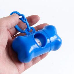 Novo animal de estimação saco de lixo dispensador para o cão saco de resíduos titular saco de lixo de plástico dispensador caso cão pet 1 rolo resíduos sacos de cocô - Image 6