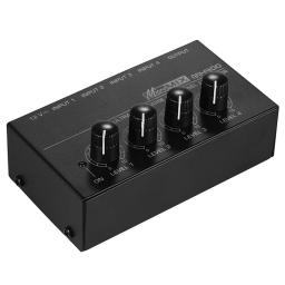 4 Channel Audio Mixer Mini Equalizador Equipamento De Gravação De Música Digital DJ Console para Pequenos Clubes Outdoor Guitarras Domésticas Teclados - Image 4