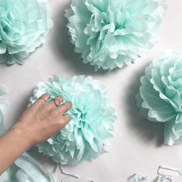 Tissue Paper Pompons Flower Guirlanda, Decoração do casamento, DIY Paper Flowers Ball, Baby Shower, Birthday Party, 5 Pcs - Image 3