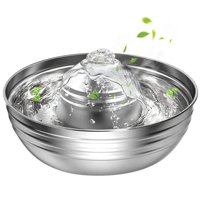 Bebedouro Automático de Aço Inoxidável para Gatos e Cães com Filtro Ultra Silencioso