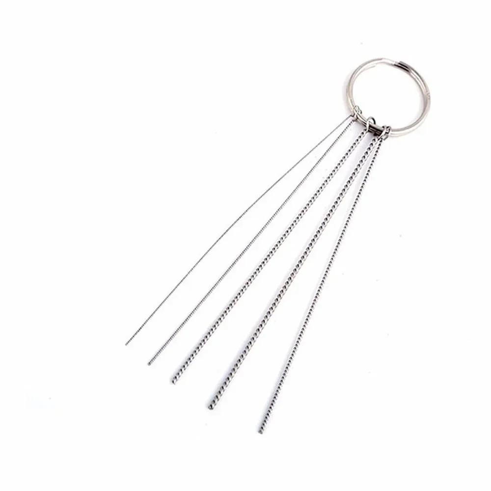 Conjunto de limpeza kit 5 peças arma ferramenta spray aerógrafo escova agulha bico reparação - Image 1