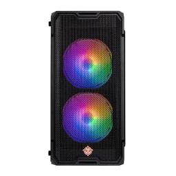 Gabinete Gamer TGT Jester, Mid-Tower, Lateral de Vidro, Com 2 Fans, Preto, TGT-JSR-BKGF01 - Image 2