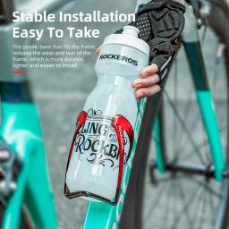 Garrafa de água para bicicleta ROCKBROS 750 ml Garrafa de bicicleta com suporte para esportes ao ar livre Chaleira de ciclismo portátil Garrafa de água Garrafa de água - Image 3