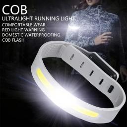COB LED Armband Light, 350mAh, 500LM, Sport Night Running Warning, Braço Leg Wristband Light, USB Recarregável, IPX4 Impermeável - Image 1