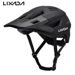 Lixada-Bike Capacete com viseira removível, Ciclismo Capacete, Dial ajustável, ventilação, 14 aberturas de ar, 55-61cm, Estrada, Mountain Bicycle - Image 1