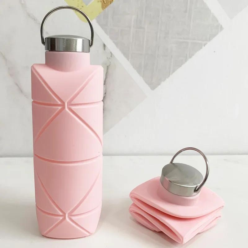 Garrafa De Água De Silicone Portátil E Criativa, Copa De Água Dobrável Para Camping Caminhadas E Viajar, 1Pc - Image 1