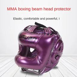 Feixe Fechado Proteção Completa Sanda Capacete, Boxe Fighting Head Guard, Adulto boxe Head Cover, Karate Taekwondo Capacete - Image 2