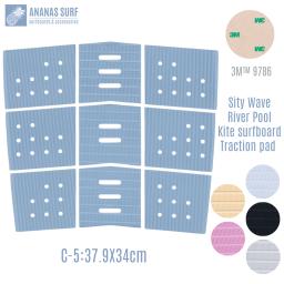 Ananas Surf Prancha Deck Central Pad Antiderrapante Tração Frente Grip Pad - Image 1