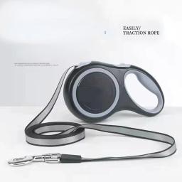 Trela grande retrátil para cães, corda reflexiva de nylon, pistas duráveis para animais, cães médios e grandes, 8m, 50kg - Image 1