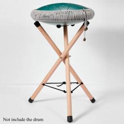 Tambor rack língua mão suporte de madeira faia triângulo suporte pendurar handpan universal dobrável portátil acessórios tambor - Image 3