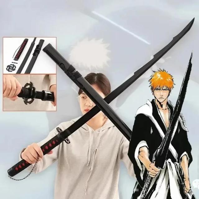 Bleach Katana Kuchiki Rukia Espada Cosplay Prop Madeira 104cm
