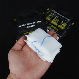 Gaze de caulim hemostática combate trauma de emergência z-fold solúvel para ifak tático kit de primeiros socorros curativo edc kit de primeiros socorros - Image 3
