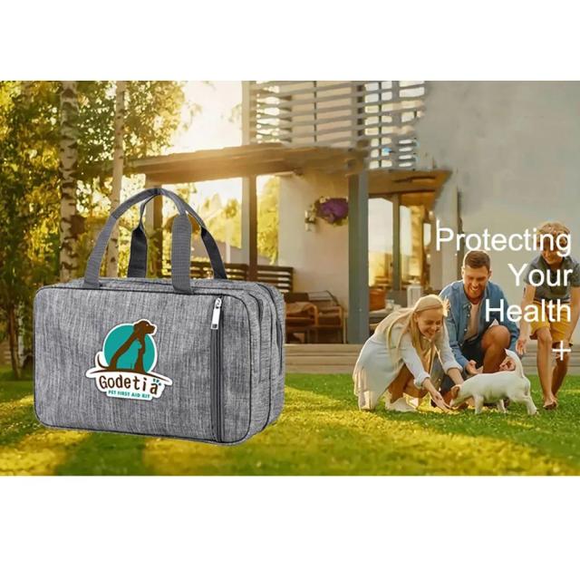 Kit Completo de Primeiros Socorros para Animais de Estimação: Emergência, Resgate e Cuidados para Cães e Gatos com Design Impermeável e Portátil