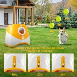 Lançador de bolas automático para cães pequenos e médios, Pet Training, Lançador de tênis, Indoor e Outdoor Interactive Toy - Image 3