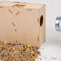 Caixa De Montagem De Madeira Para Limpeza De Grãos, Air Husker, Ventilador De Peneira De Alimentação De Pássaro Com Filtro, DIY - Image 4
