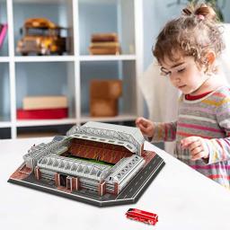 3D Football Field Model, DIY Assembly, Stadium Puzzle, Football Club Stadium, lembrança, brinquedos para crianças, crianças, adultos Presentes - Image 3