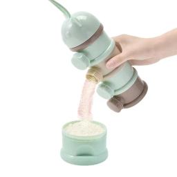 Caixa de armazenamento portátil do leite em pó do bebê, caixa multi-camada do alimento do bebê, recipientes do petisco 4-Layer, organizador do alimento do curso do derramamento - Image 2