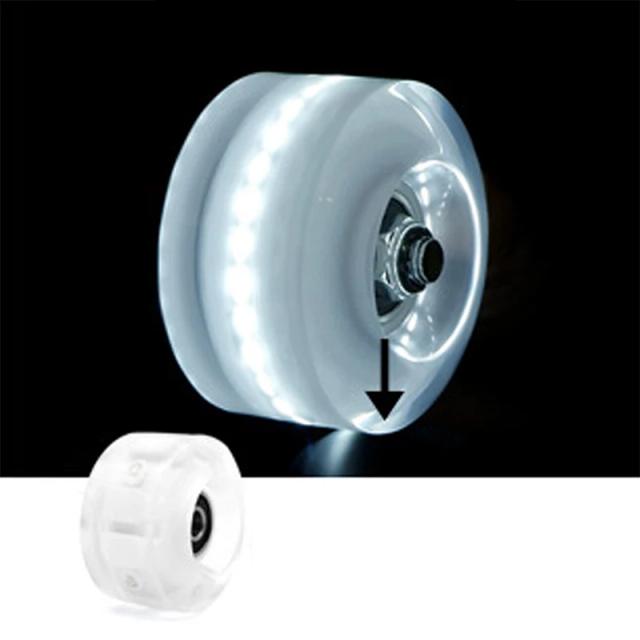 Rodas Luminosas para Patins Quad com Rolamentos Instalados - Conjunto de 4 Peças
