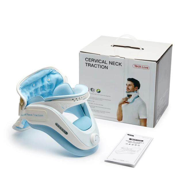 Tração Cervical Inflável: Cinta Quiroprática para Alongamento do Pescoço e Suporte Postural