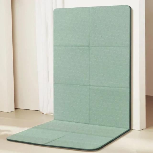 Tapete de Yoga Dobrável Eco-Friendly TPE: Esteira Antiderrapante para Viagens e Exercícios com Dupla Face