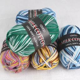 Fio de algodão de leite para DIY Crochet, Soft Baby Knitting, Cachecol e camisola, Bordados e Crochet, 50g por PC - Image 2