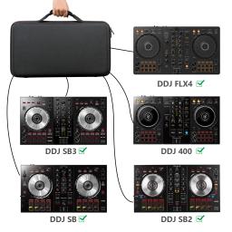 LTGEM portátil controlador dj caso para cdj controladora pioneer dj DDJ 400,SB3,SB2,RB,FLX4 caso cdj controlador midi (apenas saco) - Image 5