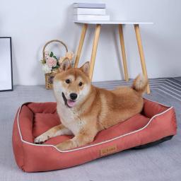 Cama do cão impermeável com apoio de braço, sofá do cão, antiderrapante, almofada Bolster aconchegante, cães pequenos, lavável, extra para cães - Image 3