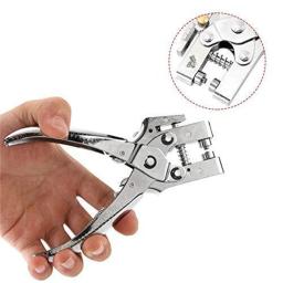 Kit de ferramentas para ilhós e ilhós de dupla finalidade, ilhó portátil, perfurador, kit de imprensa manual com 100 ilhós para uso DIY - Image 3