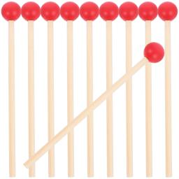 Tambores de madeira para crianças, acessório de percussão com cabo de madeira, baqueta malho, bumbo, fonte de instrumentos para crianças, crianças, 12PCs - Image 1