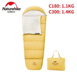 Naturehike saco de dormir infantil ultraleve, saco de dormir de algodão emendável com estilo mamãe com chapéu para acampamento ao ar livre 12 ℃ ~ 8 ℃ - Image 3