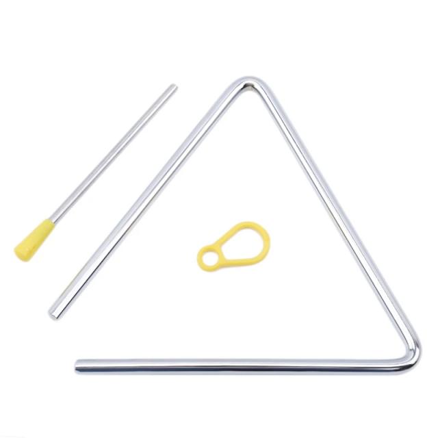 Percussão Infantil Triangular com Ataque e Iluminação em 4", 6" e 8" para Crianças